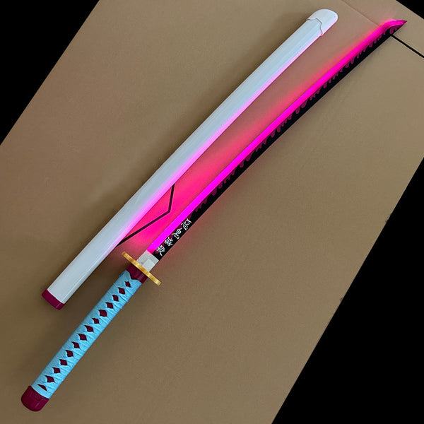 ÉPÉE LUMINEUSE - Mitsuri Kanroji - Love - Katana lumineux Demon Slayer - Lumière LED Rose