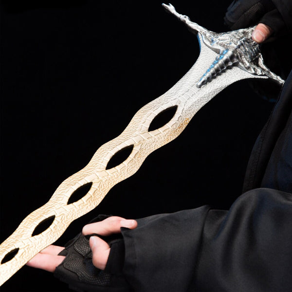 ELDEN RING - Heiliges Reliktschwert mit Holzplakette - 115 cm - Limitierte Edition - Premium-Qualitätsmetall