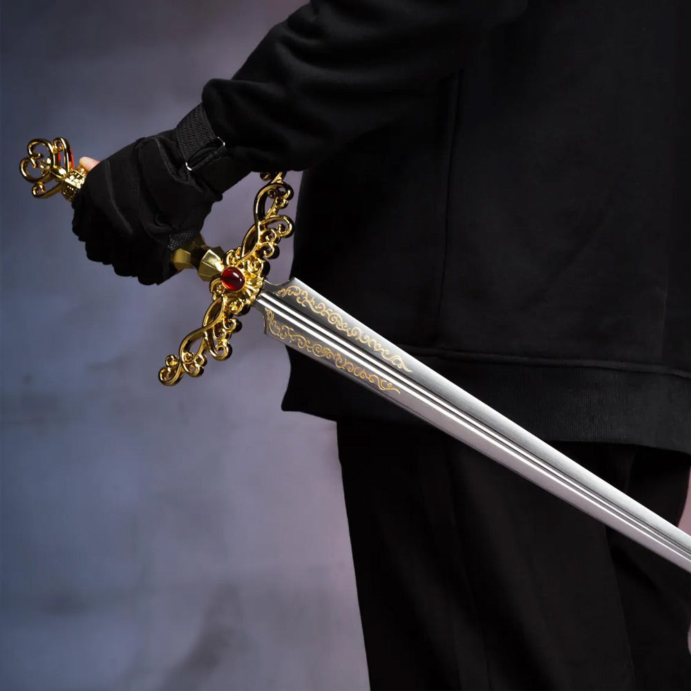 ELDEN RING - Rogiers Rapier mit Lederscheide - 95 cm - Deluxe Edition - Premium Qualitätsmetall