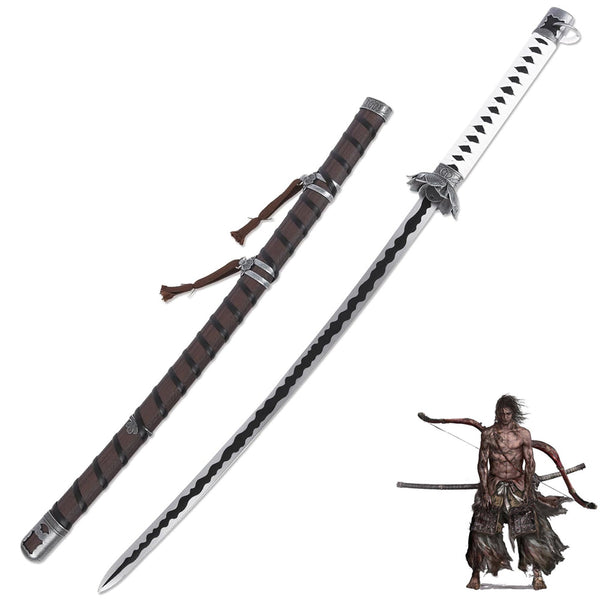 SEKIRO - White Lotus Sword - Genichiro Ashina Mortal Blade Katana - 103cm - High Quality Steel