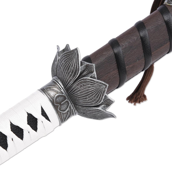 SEKIRO - Weißer Lotus Schwert - Genichiro Ashina Mortal Blade Katana - 103 cm - Hochwertiger Stahl