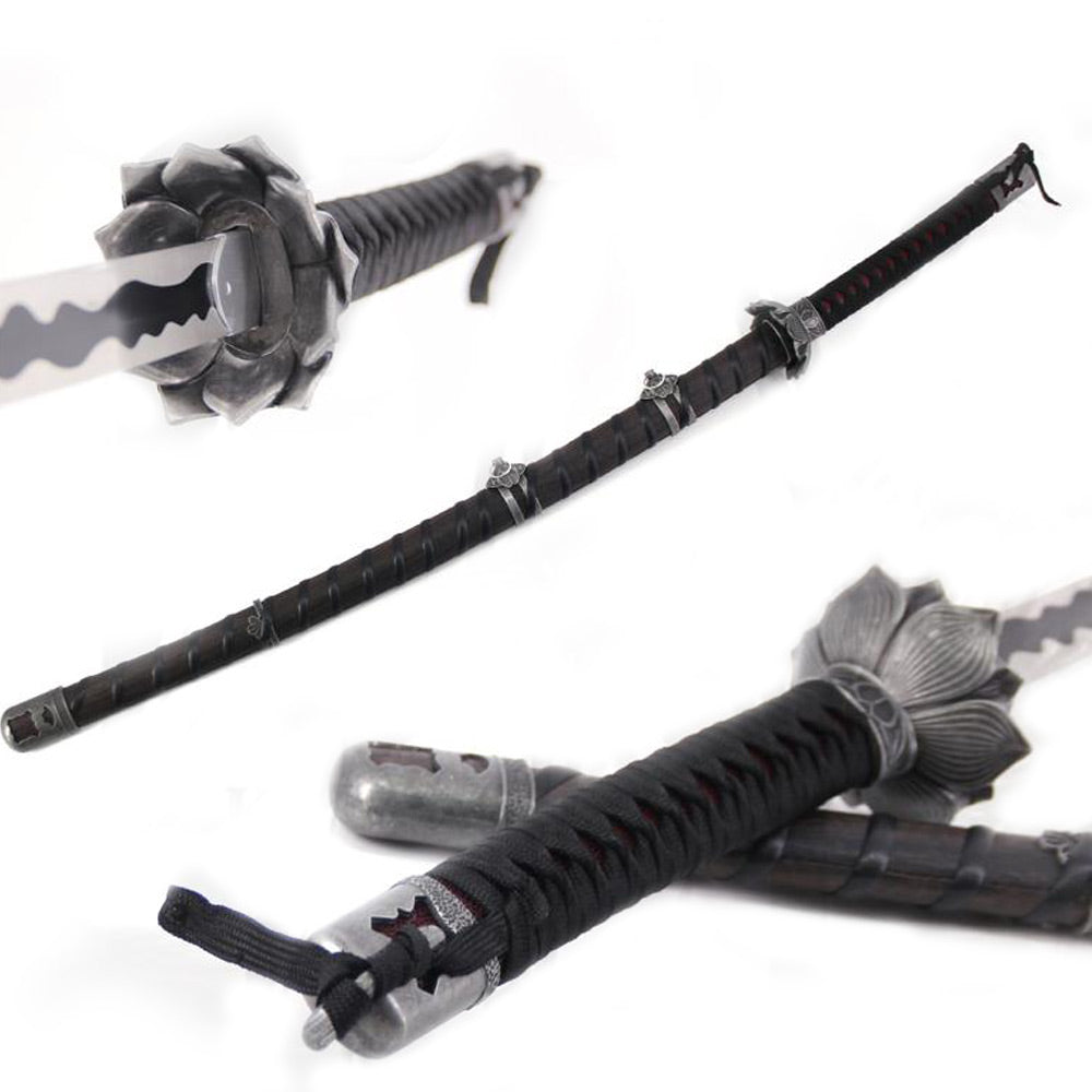 SEKIRO - Épée du Lotus Noir - Katana de la Lame Mortelle de Genichiro Ashina - Édition Collector - 103 cm - Acier de Haute Qualité