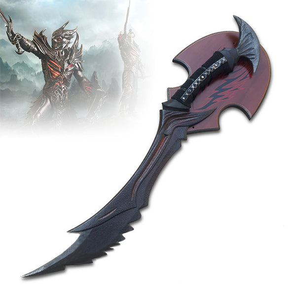 SKYRIM - Dremora - Dague Daedric - Métal avec plaque de présentation