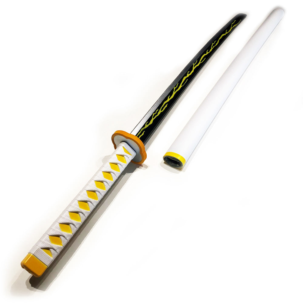DEMON SLAYER - Zenitsu Agatsuma - Épée Nichirin jaune - PU FOAM Version Cosplay