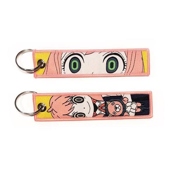 Porte-clés brodé Spy Family - Anja Forger Bear Double Face - Anime