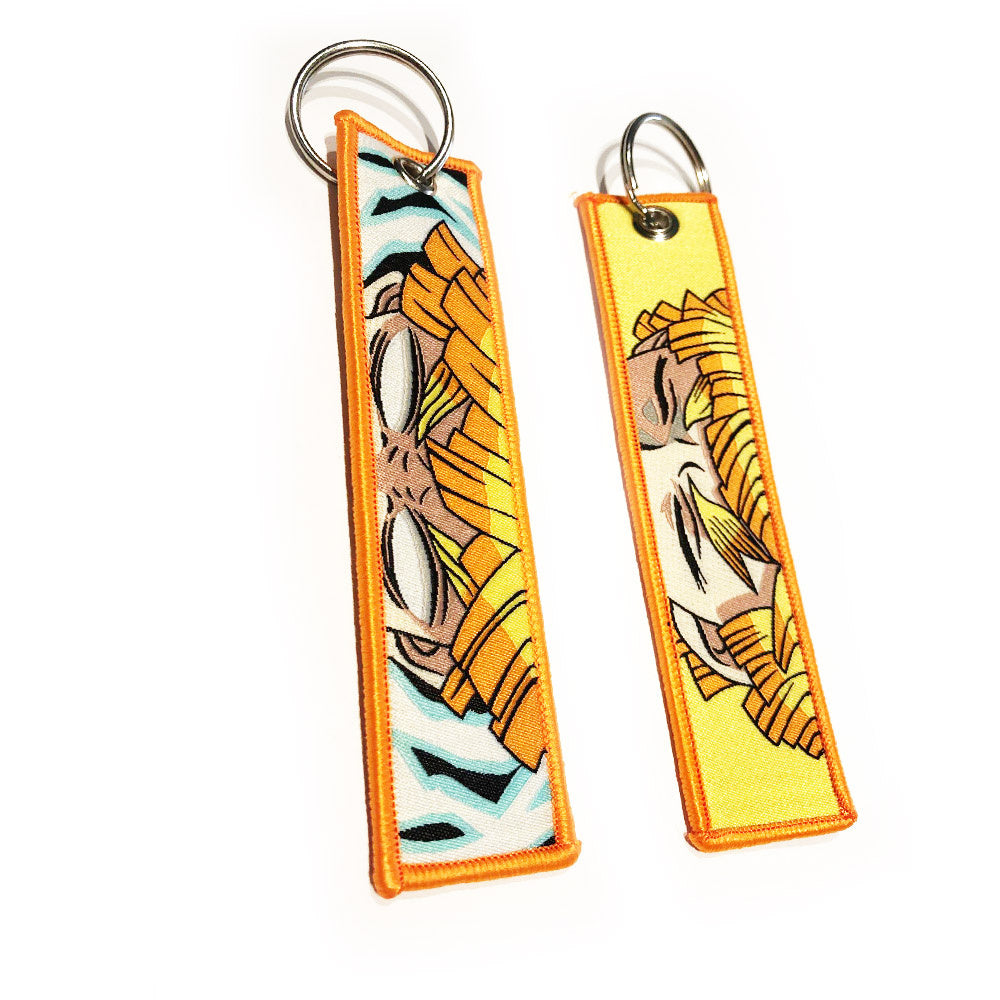 Porte-clés brodé Demon Slayer - Zenitsu Thunderclap Double Face - Anime
