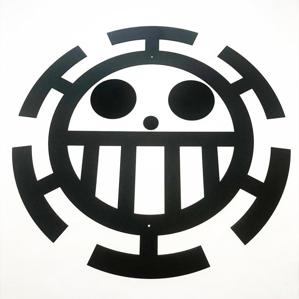 ONE PIECE - Trafalgar Law - Hart Piraten - Metalen Muurdecoratie 60cm