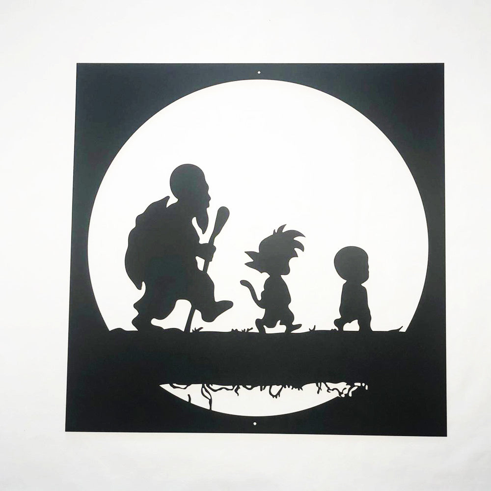 DRAGON BALL - Goku - Roshis Schildkröt Schule - Metall Wanddekoration 60cm