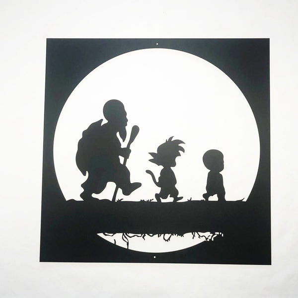 DRAGON BALL - Goku - Roshis Schildkröt Schule - Metall Wanddekoration 60cm
