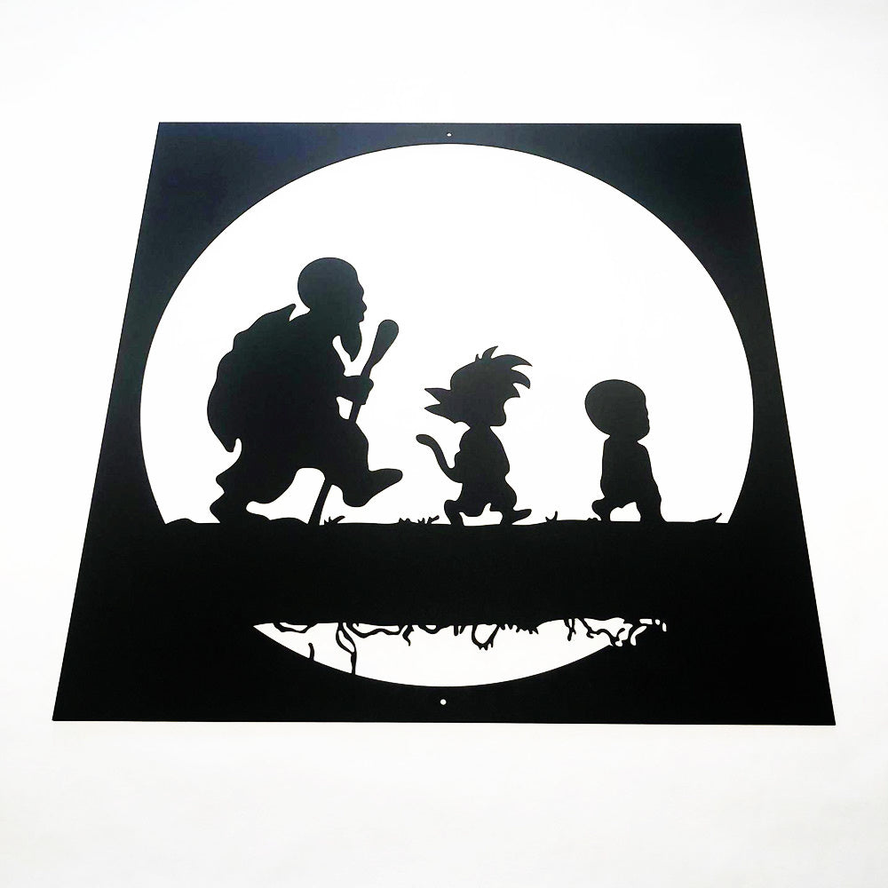 DRAGON BALL - Goku - Roshis Schildkröt Schule - Metall Wanddekoration 60cm