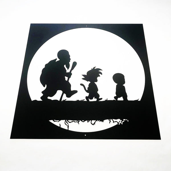 DRAGON BALL - Goku - Roshis Schildkröt Schule - Metall Wanddekoration 60cm
