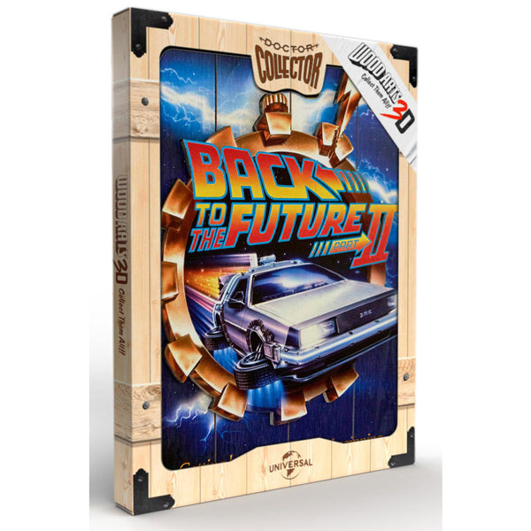 Retour vers le futur 2 - WoodArts 3D - Art mural en bois - It's about time 30 x 40 cm