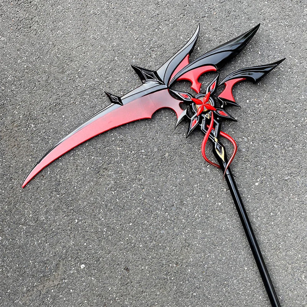 Genshin Impact - Scythe of Arlecchino - 198 cm - Crimson Moon's Semblance - High Density Foam