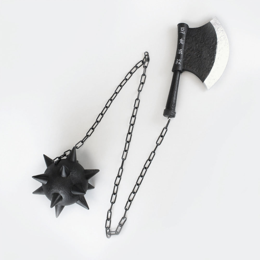 DEMON SLAYER - Gyomei Himejima - Flail and Axe - PU FOAM Cosplay Version