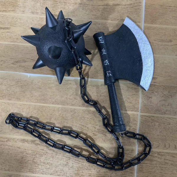 DEMON SLAYER - Gyomei Himejima - Flail and Axe - PU FOAM Cosplay Version