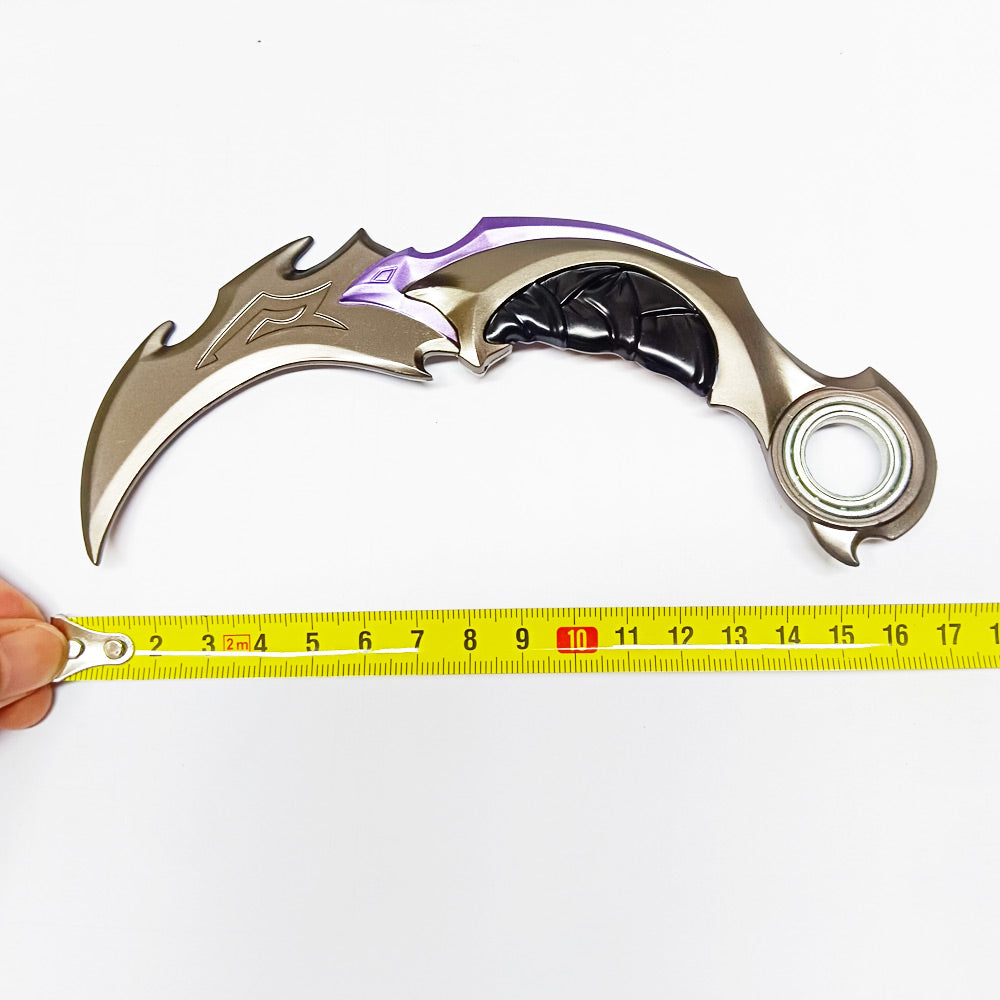 VALORANT - De Melee - Metalen Reaver Karambit Spinner - 17 cm