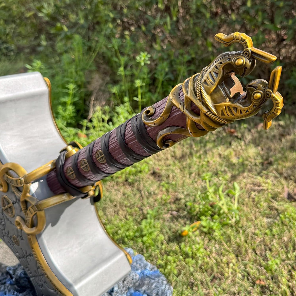 GOD OF WAR RAGNAROK - Marteau de luxe de Thor - phosphorescent - Métal à l'échelle 1:1