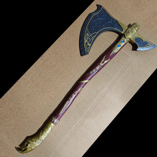 GOD OF WAR RAGNAROK - Deluxe Leviathan Axe de Kratos - Glow in the Dark - Métal à l'échelle 1:1