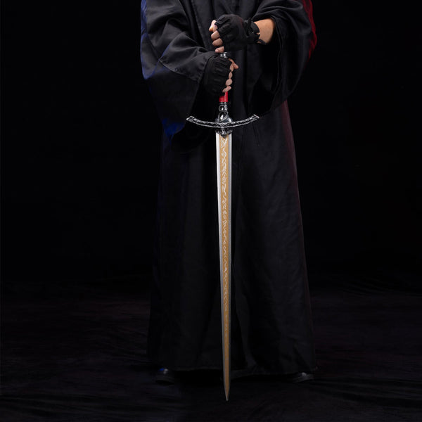 ELDEN RING - Rellanas ROTES Carian Lichtgroßschwert - Fire Stance - Twin Moon Knight - Holzdisplay Inklusive