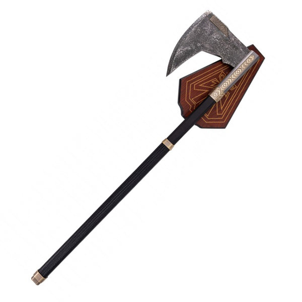 DER HERR DER RINGE - Bartbeil von Gimli - 86cm - Holzdisplay Inklusive