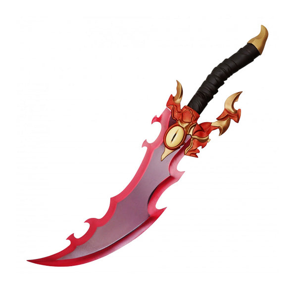 SOLO LEVELING - Metalen Demon King Baran Dual Dagger Set van 2 - 63 cm - Houten Display Plaque Inclusief