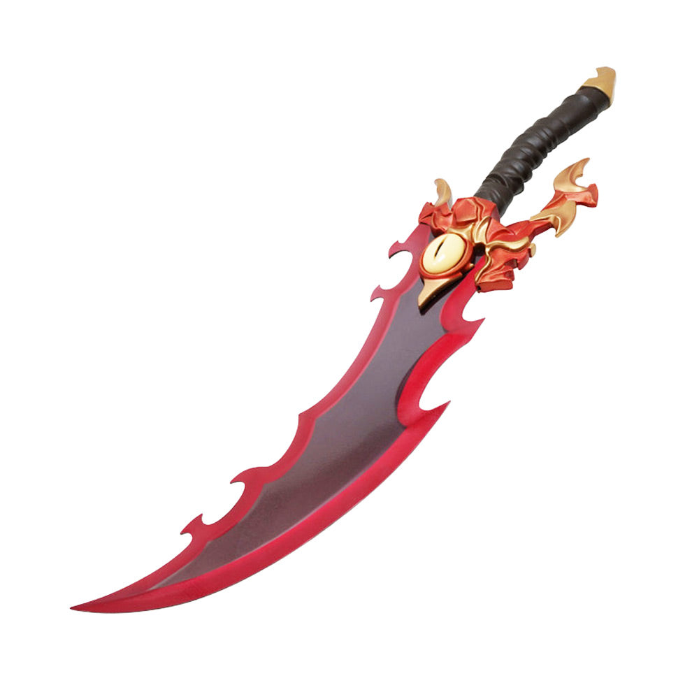 SOLO LEVELING - Metalen Demon King Baran Dual Dagger Set van 2 - 63 cm - Houten Display Plaque Inclusief