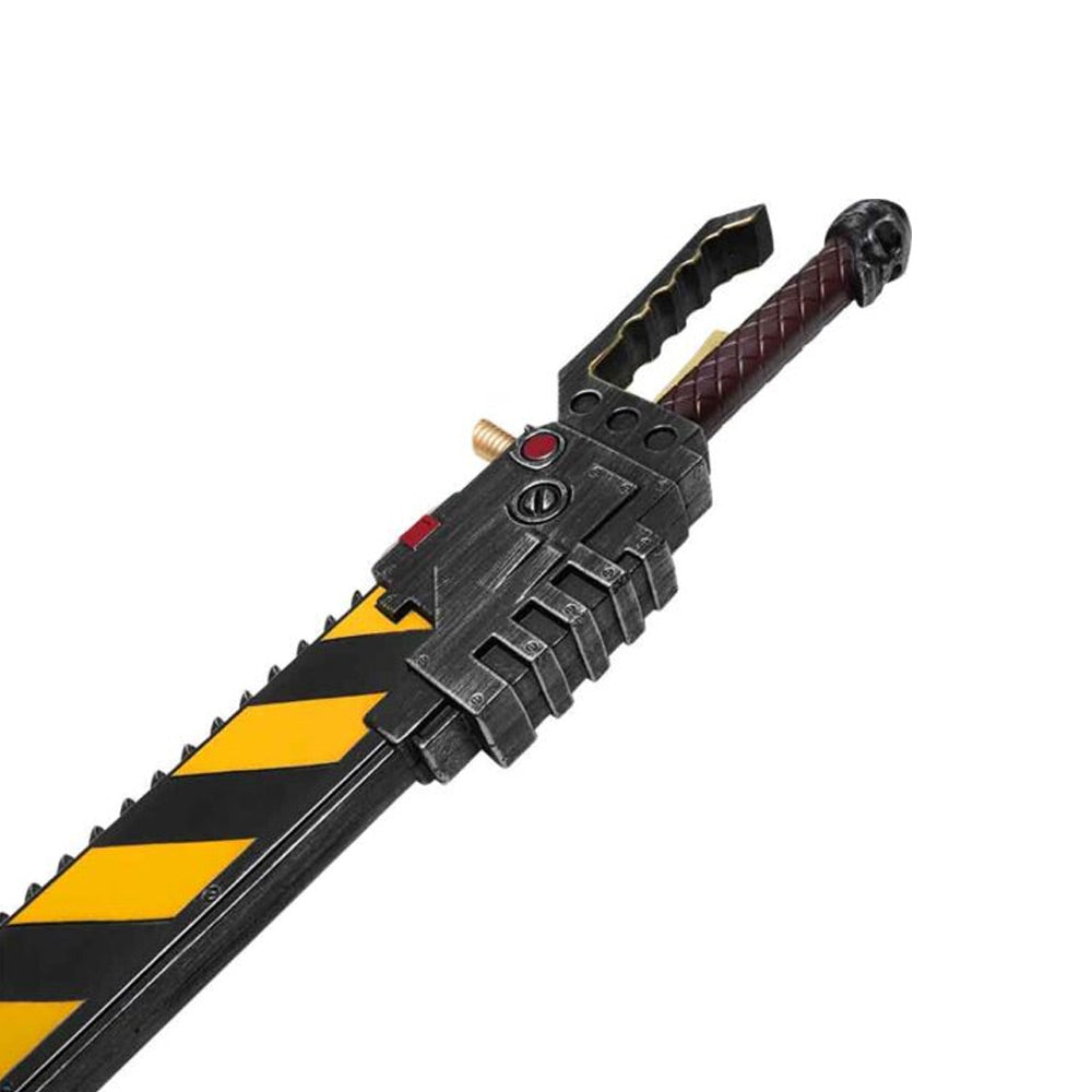 WARHAMMER 40K - Death Angel’s Striped Chainsword - 100cm - PU Dense Foam Cosplay