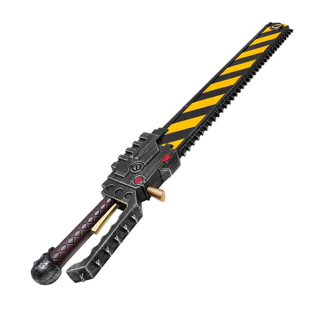 WARHAMMER 40K - Épée Tronçonneuse Rayée de l’Ange de la Mort - 100cm - Mousse PU Dense Cosplay