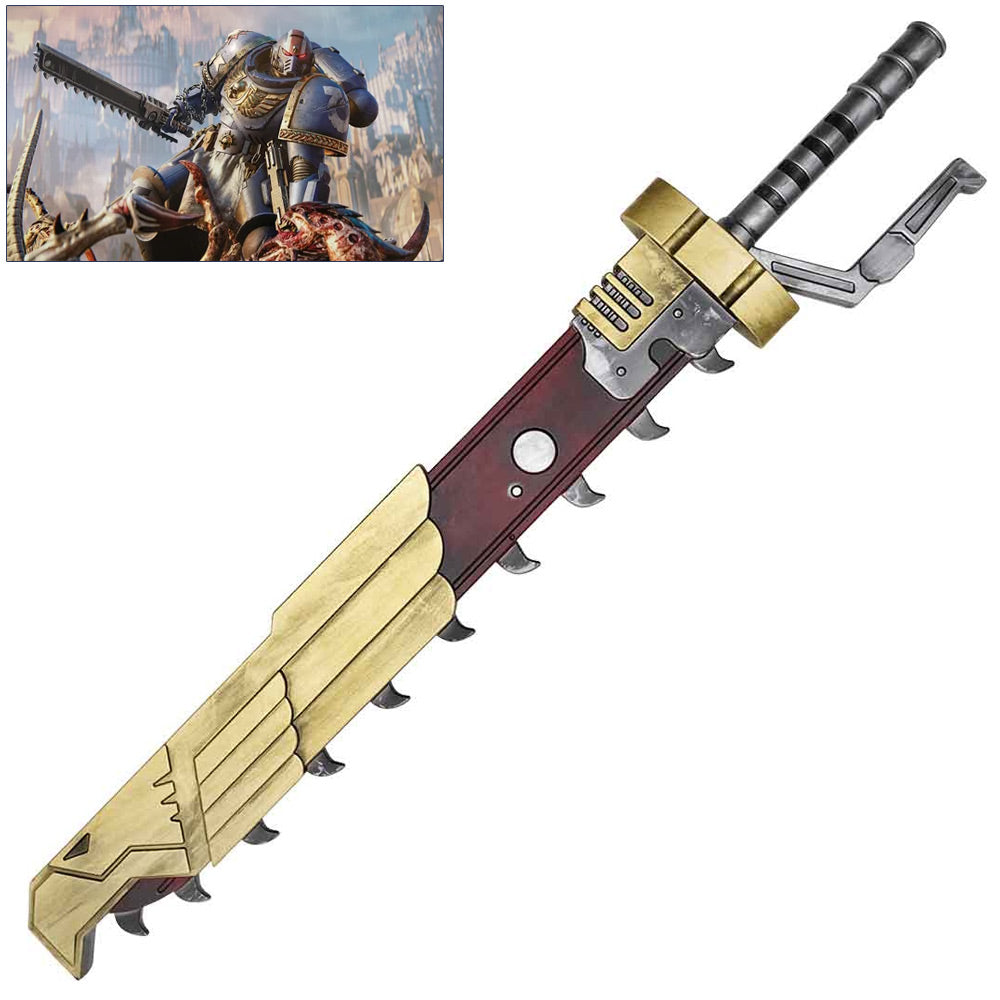 WARHAMMER 40K - Imperium Eagle Chainsword - 100cm - PU Dense Foam Cosplay