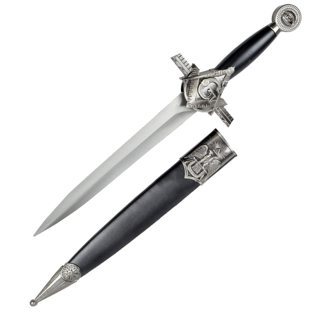 VRIJMETSELAAR - Vrijmetselaars Dolk met Letter G - 42 cm