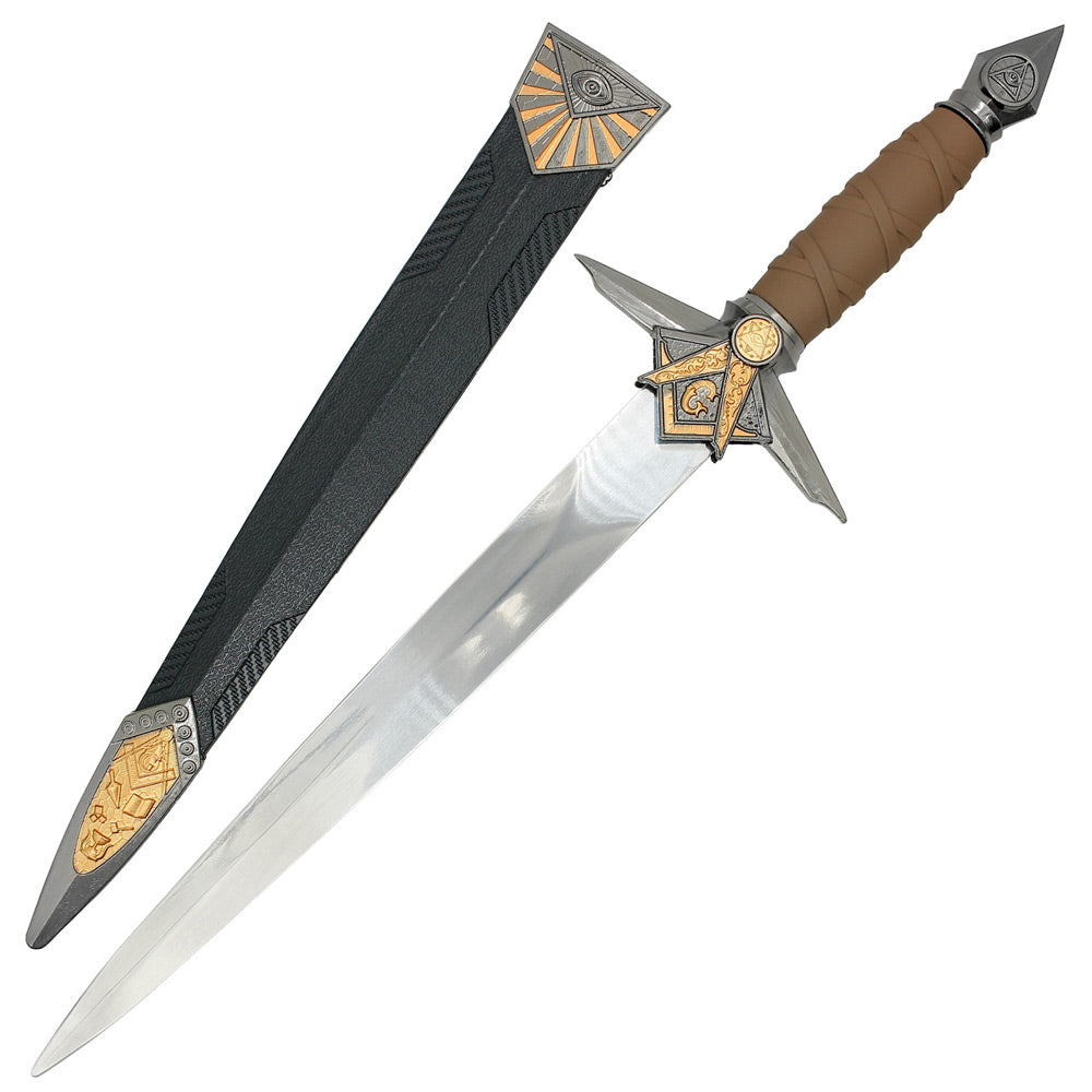 FRANC-MAÇON - Dague maçonnique - Delta lumineux - 40 cm