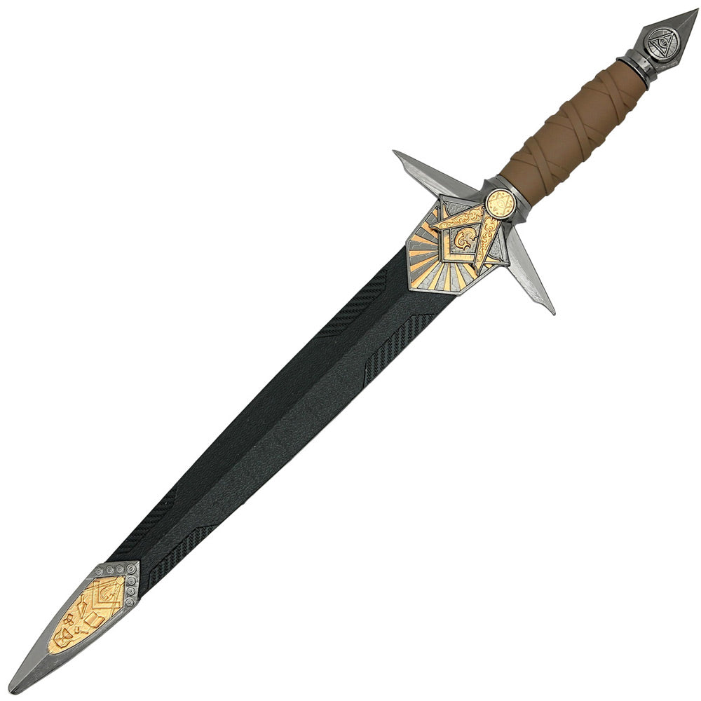 FREEMASON - Masonic Dagger - All-Seeing Eye in Luminous Delta - 40cm