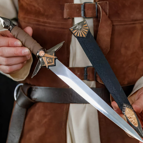 FREEMASON - Masonic Dagger - All-Seeing Eye in Luminous Delta - 40cm