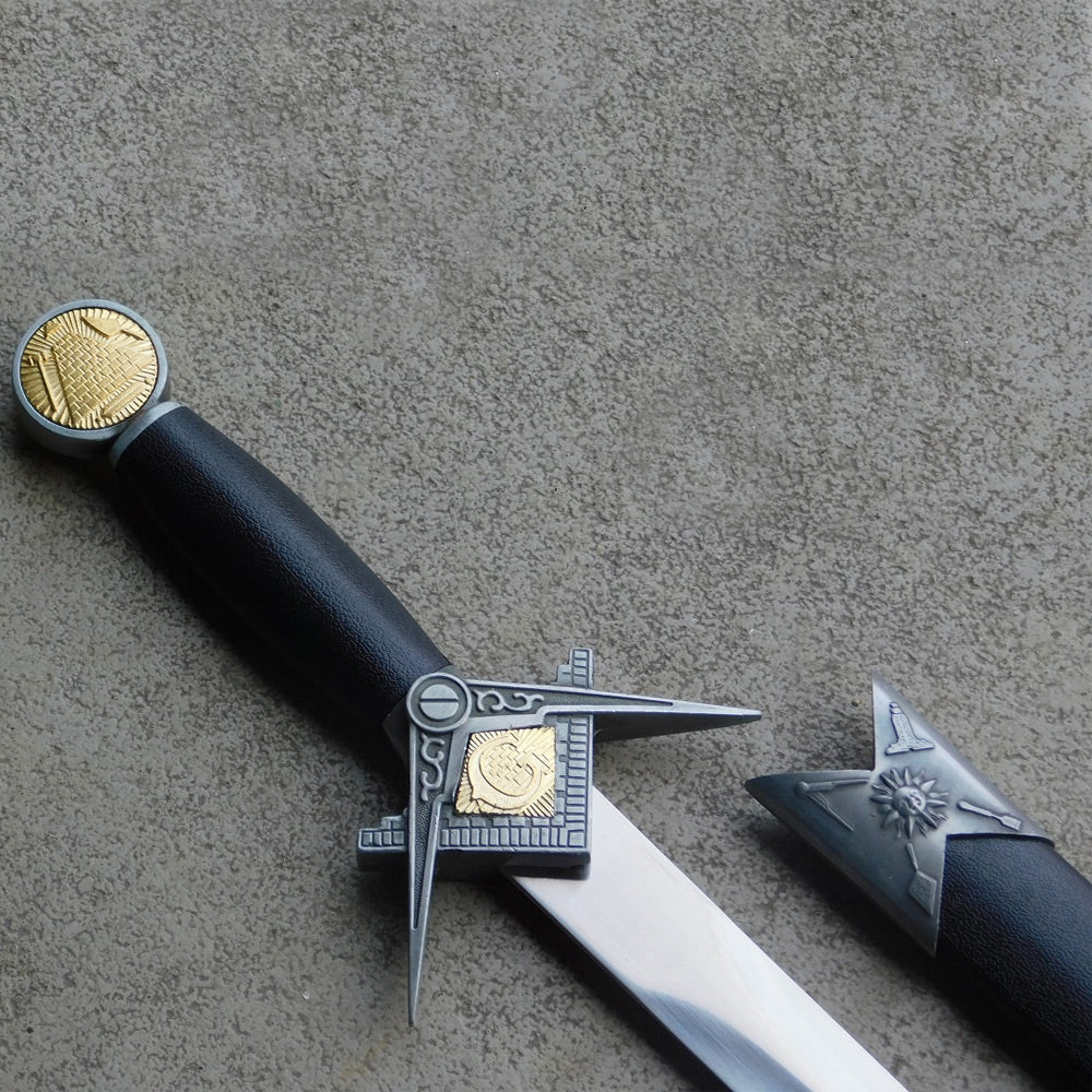 FREEMASON - Master Mason Pyramid Dagger - Square and Compass - 31 cm