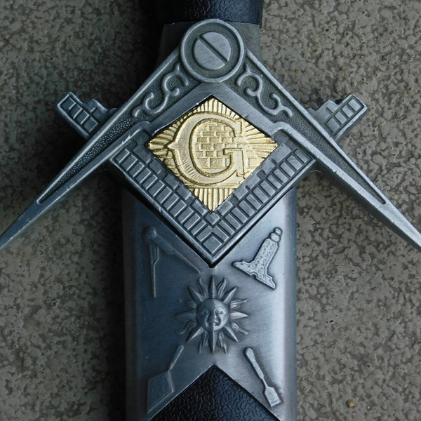 FREEMASON - Master Mason Pyramid Dagger - Square and Compass - 31 cm