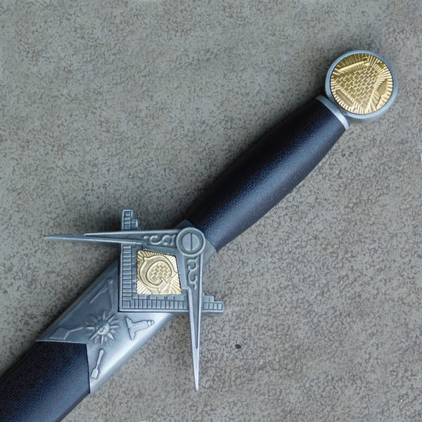 FREEMASON - Master Mason Pyramid Dagger - Square and Compass - 31 cm