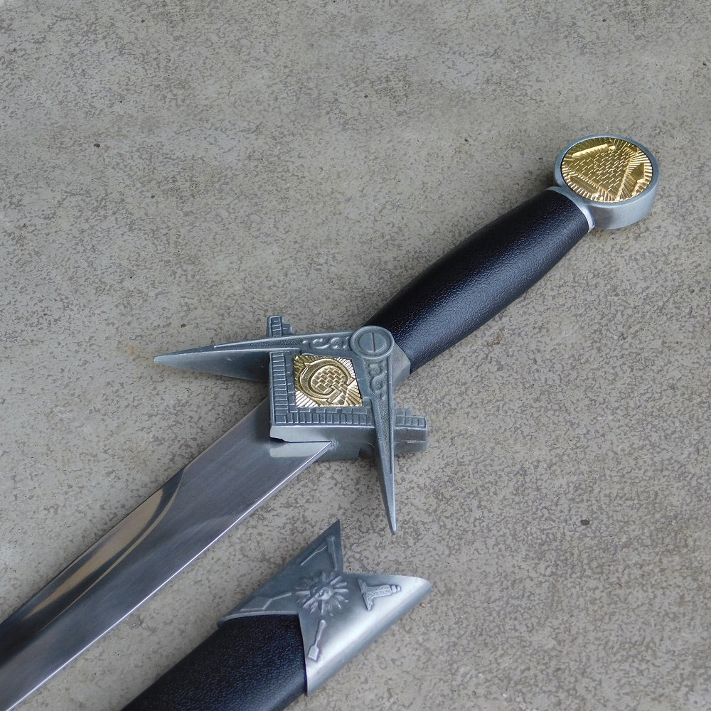 FREEMASON - Master Mason Pyramid Dagger - Square and Compass - 31 cm