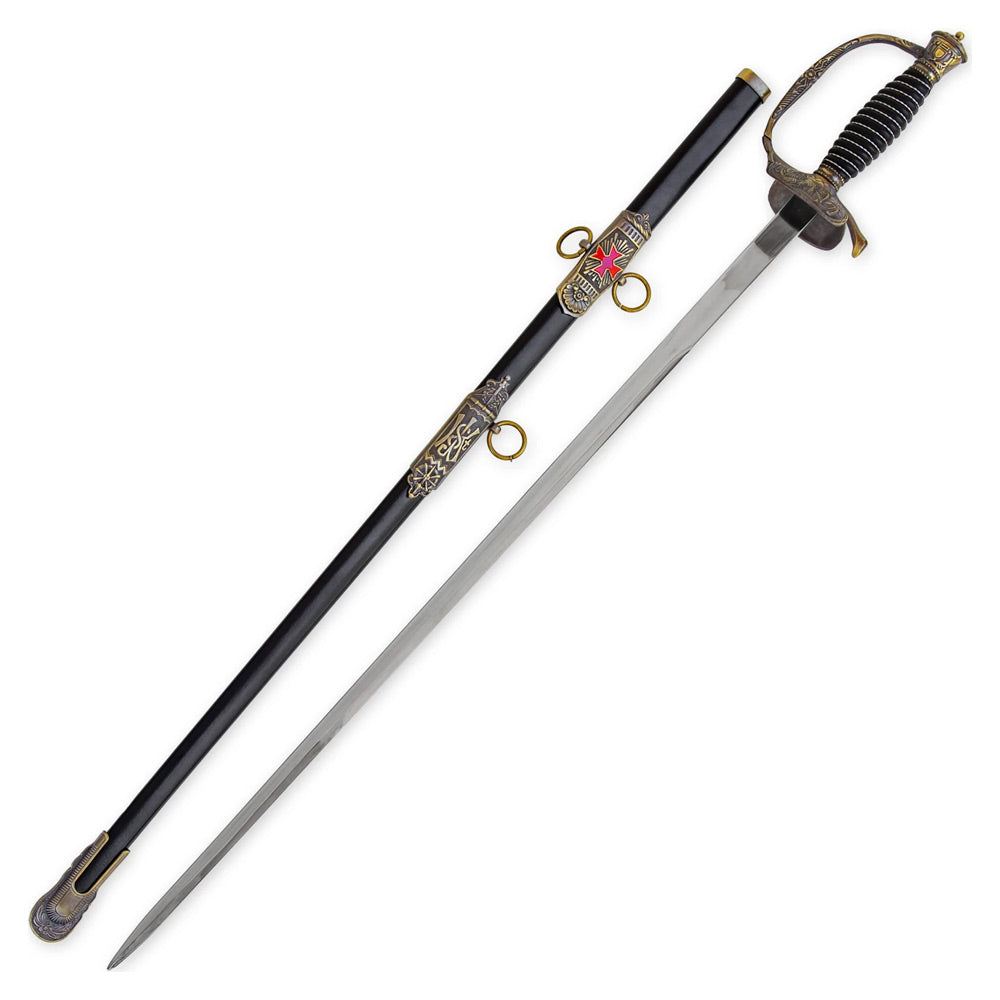 TEMPLER - Schwert des Kreuzritter Ritters Favored Fortune - Templer Kommandanten säbel - 88 cm