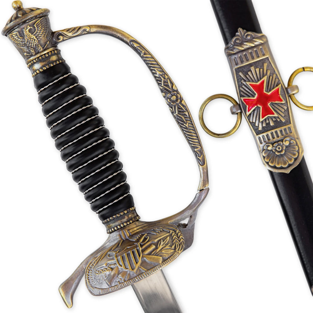TEMPLER - Schwert des Kreuzritter Ritters Favored Fortune - Templer Kommandanten säbel - 88 cm