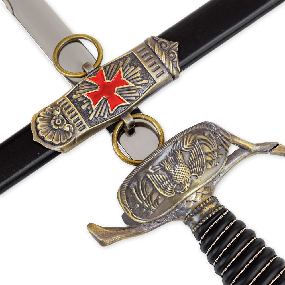 TEMPLER - Schwert des Kreuzritter Ritters Favored Fortune - Templer Kommandanten säbel - 88 cm
