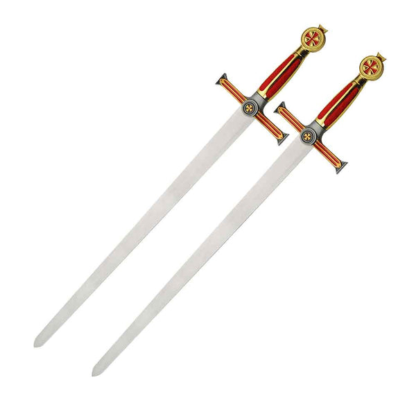 TEMPLIER - Set Chevalier templier - Deux épées et un bouclier