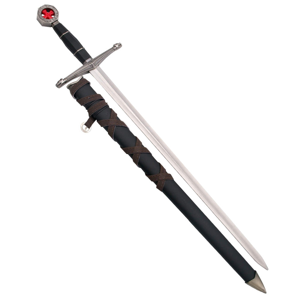 TEMPLIER - Épée courte poignard du chevalier honorable - Couteau historique des Templiers - 59 cm
