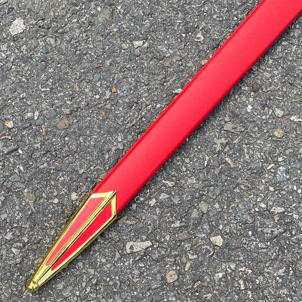 TEMPLIER - Épée des Templiers rouge royale et dorée - 85 cm