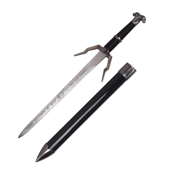 THE WITCHER - Silver Rune Knife of Geralt of Rivia - Dagger 42.5 cm