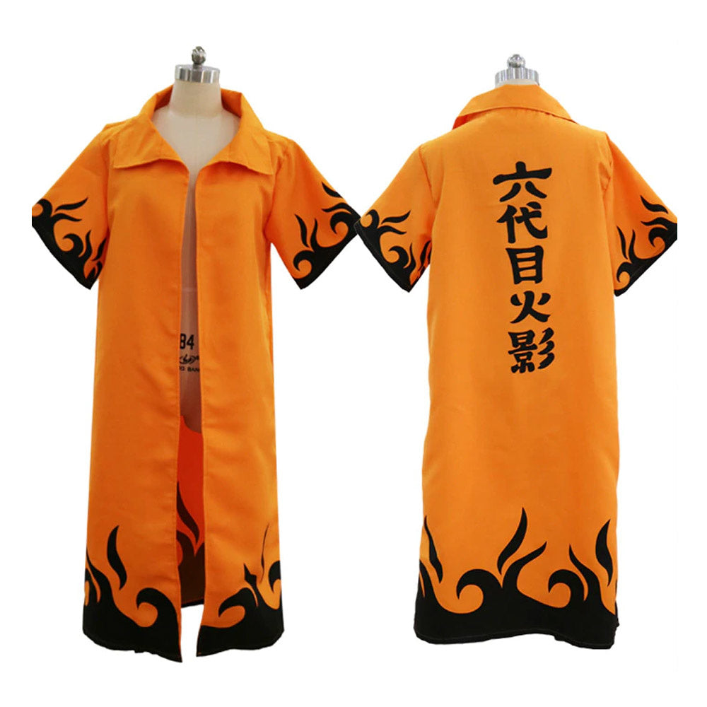 Naruto - Rokudaime Naruto Hokage Long Coat - Orange - Cosplay