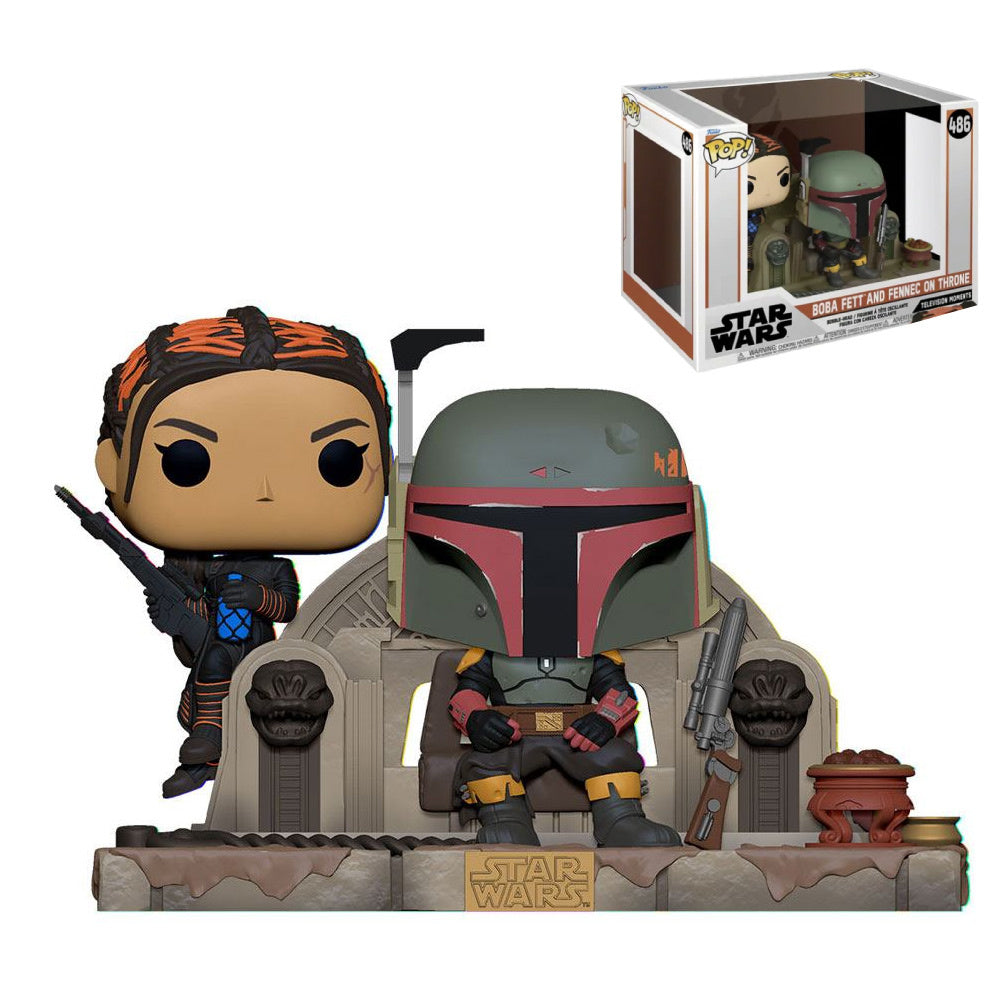 The Mandalorian POP Moment - Boba Fett & Fennec Shand - 2-Pack - 9 cm