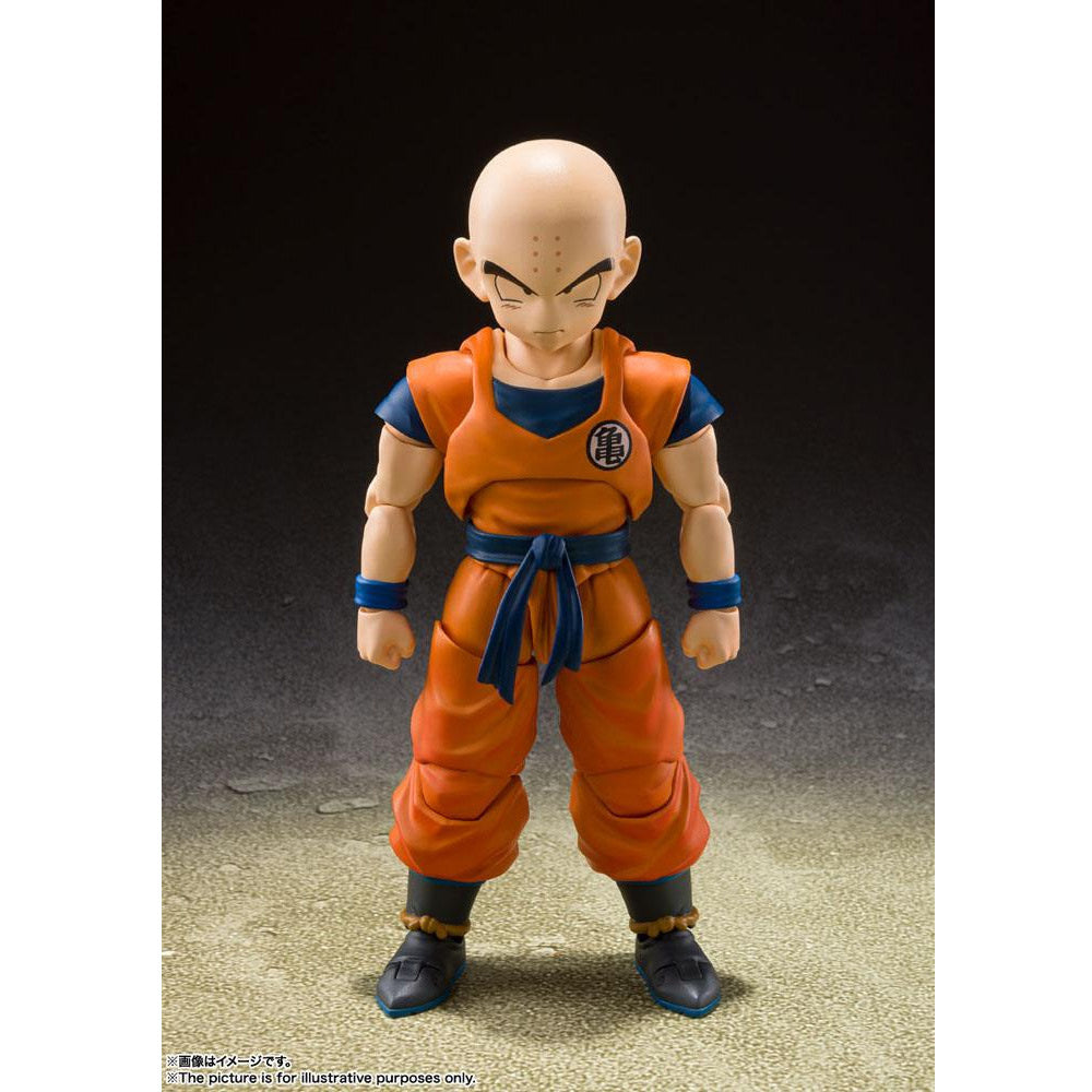 Dragon Ball Z - Krillin Sterkste Man van de Aarde - S.H. Figuarts Actie Figuur 12 cm