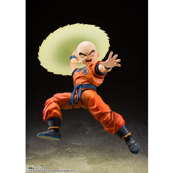 Dragon Ball Z - Krillin Sterkste Man van de Aarde - S.H. Figuarts Actie Figuur 12 cm