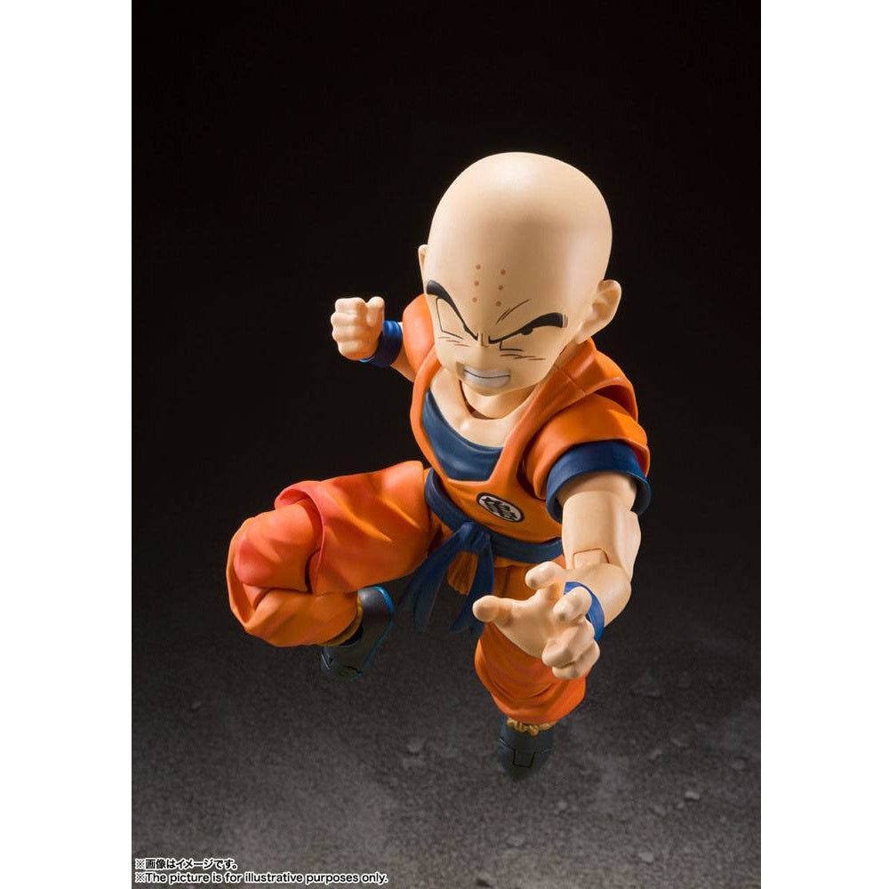 Dragon Ball Z - Krillin Sterkste Man van de Aarde - S.H. Figuarts Actie Figuur 12 cm