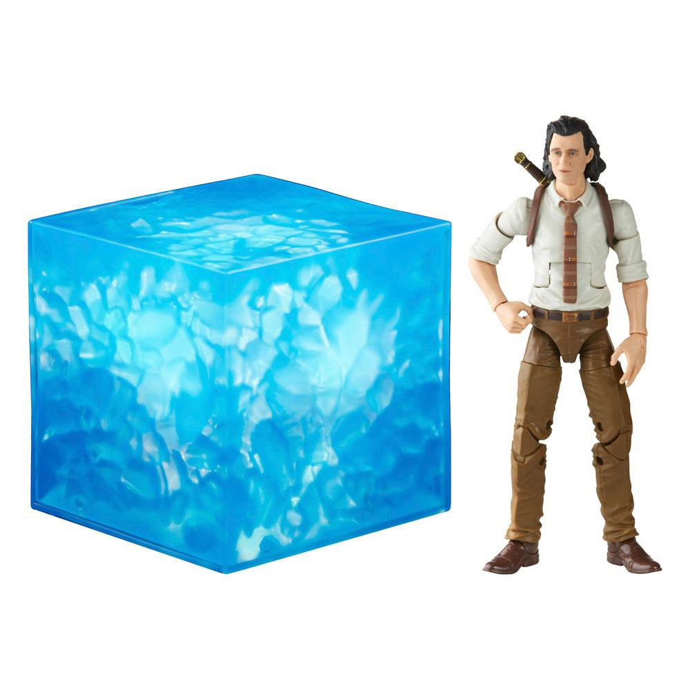 Loki - Marvel Legends - 1/1 Tesserakt mit Loki Actionfigur - Elektronisches Rollenspiel Replikat 15 cm